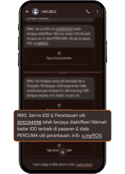 Roaming MyUMobile App Banner U Mobile