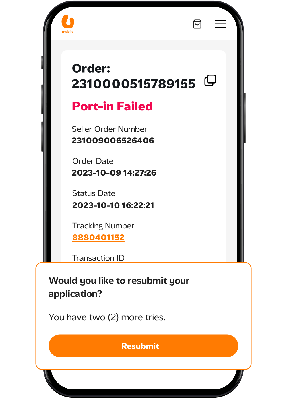 Resubmit Your Application