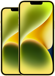 Front view of iPhone 14 6.1-inch Front view of iPhone 14 Plus 6.7-inch